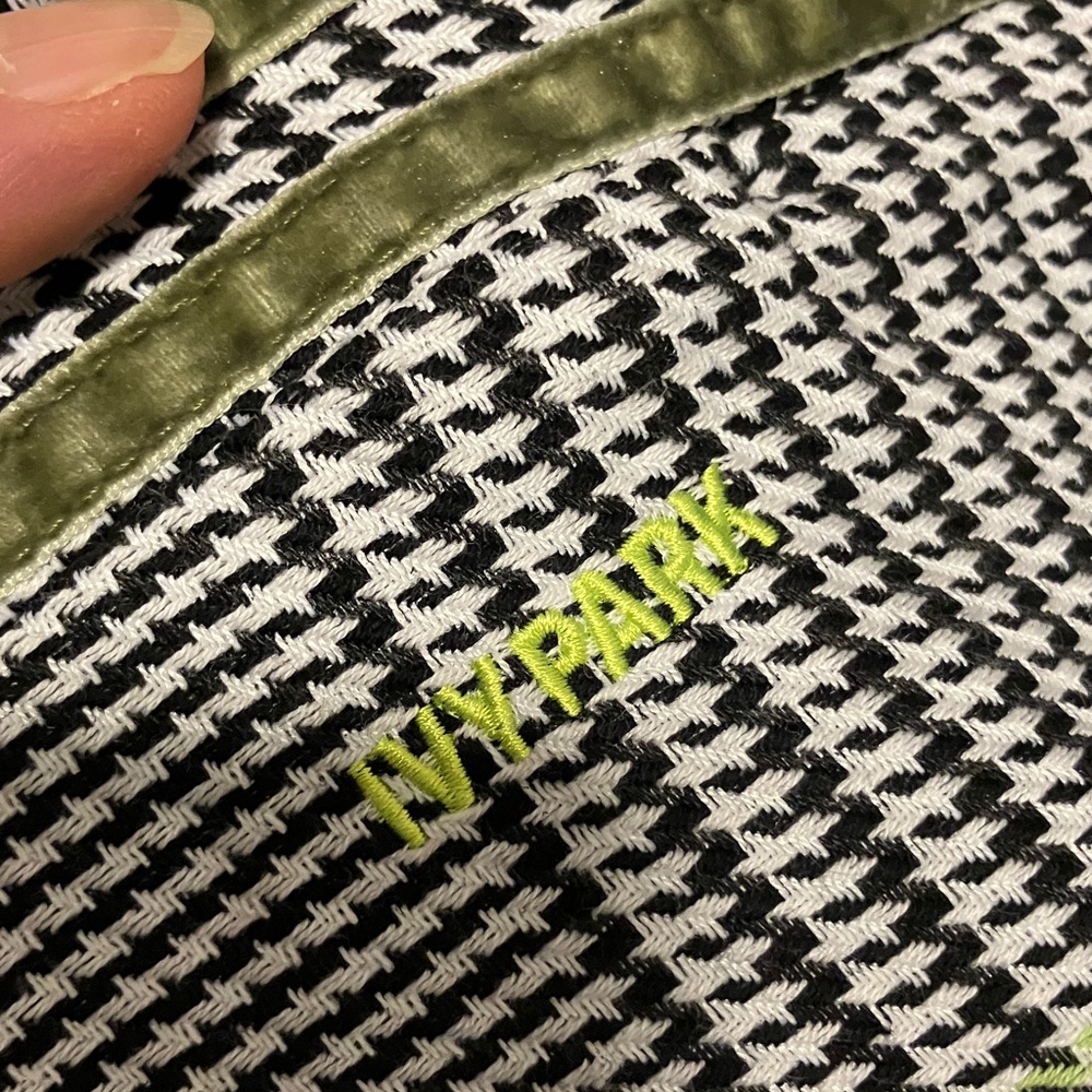 Checked Grey Wide-Leg Drawstring Pants - Picture 8 of 13